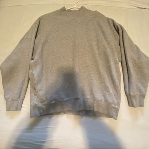 TNA high neck size 2 grey pullover sweater with pockets